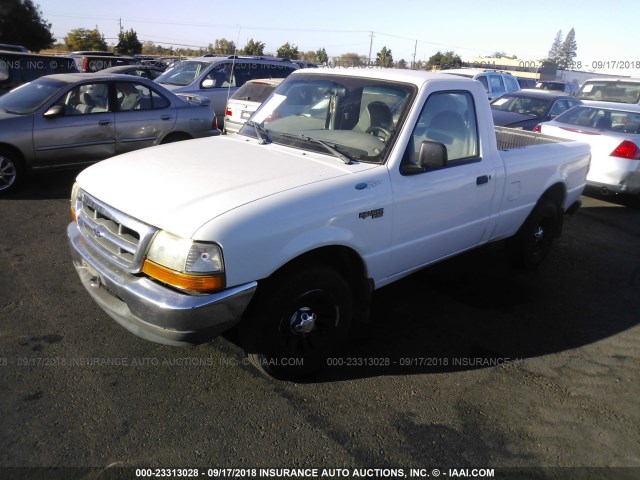 1FTYR10V9XUA49615 - 1999 FORD RANGER WHITE photo 2