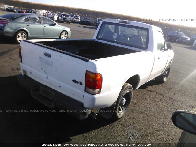 1FTYR10V9XUA49615 - 1999 FORD RANGER WHITE photo 4