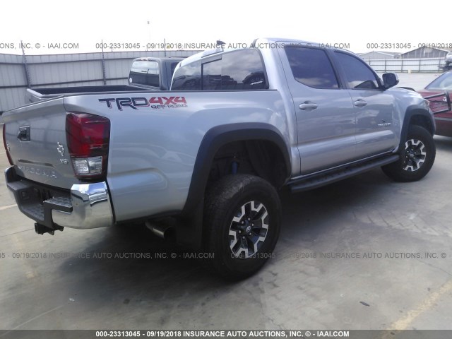 5TFCZ5AN4HX078052 - 2017 TOYOTA TACOMA DBL CAB/SR/TRDSPT/OR/PRO Boz foto 4