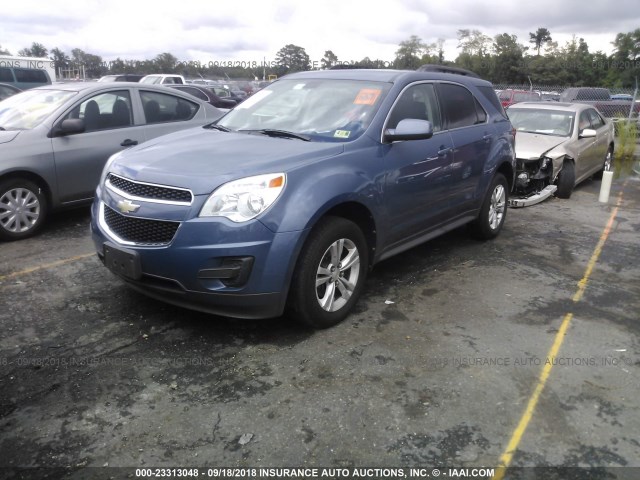 2CNALDEC8B6346390 - 2011 CHEVROLET EQUINOX LT BLUE photo 2