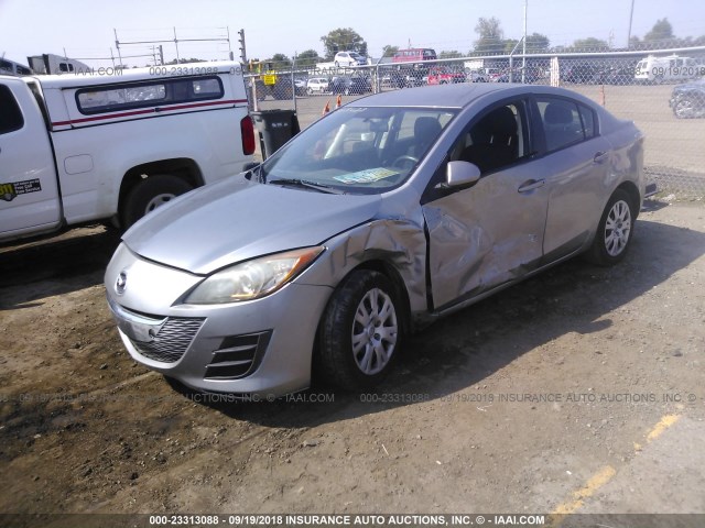 JM1BL1UF6B1491157 - 2011 MAZDA 3 I SILVER photo 2