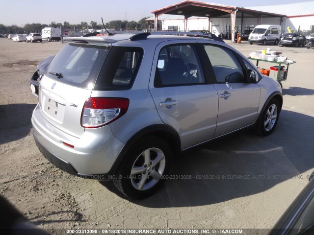 JS2YA417685100031 - 2008 SUZUKI SX4 TOURING SILVER photo 4