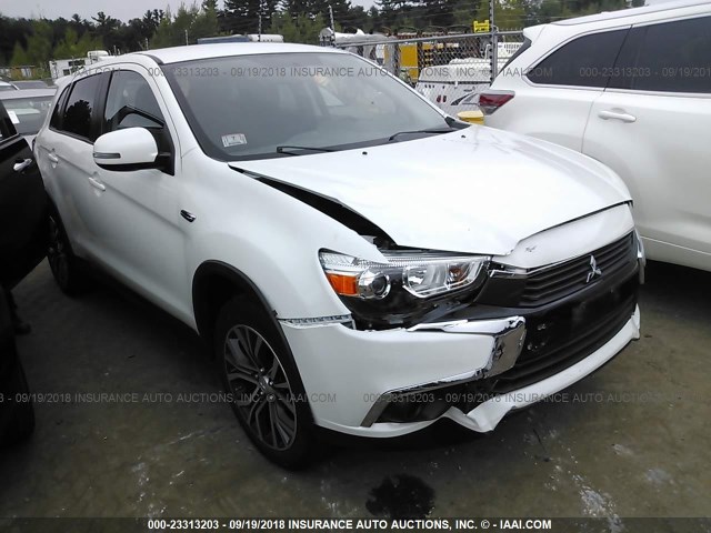 JA4AR3AW1GZ046550 - 2016 MITSUBISHI OUTLANDER SPORT ES/SE WHITE photo 1