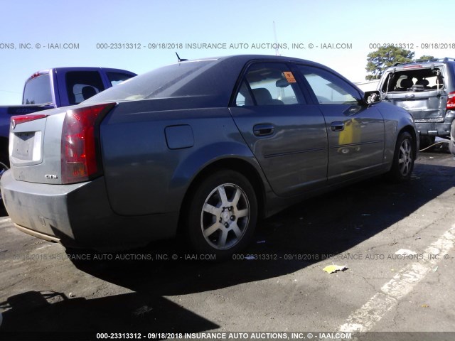 1G6DP577960123594 - 2006 CADILLAC CTS HI FEATURE V6 BLUE photo 4