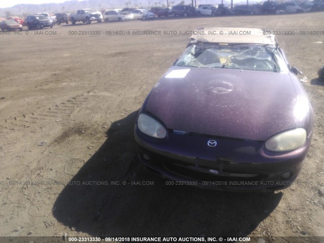 JM1NB3534Y0144733 - 2000 MAZDA MX-5 MIATA LS MAROON photo 6