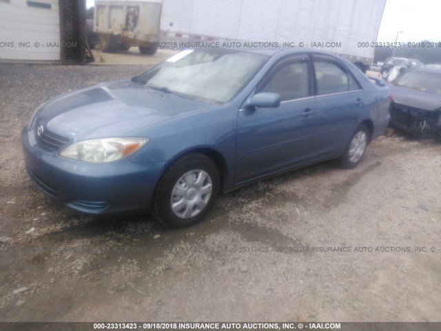 4T1BE32K82U603179 - 2002 TOYOTA CAMRY LE/XLE/SE Теңіз көгі фото 2
