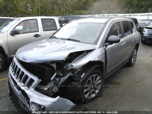 1C4NJDBB9GD618848 - 2016 JEEP COMPASS SPORT SILVER photo 2