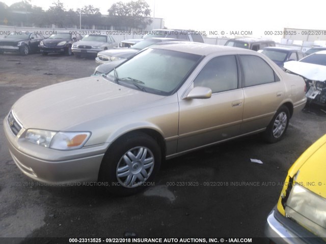 4T1BG22K81U087909 - 2001 TOYOTA CAMRY CE/LE/XLE 金色 照片 2