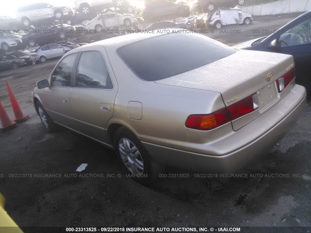 4T1BG22K81U087909 - 2001 TOYOTA CAMRY CE/LE/XLE 金色 照片 3