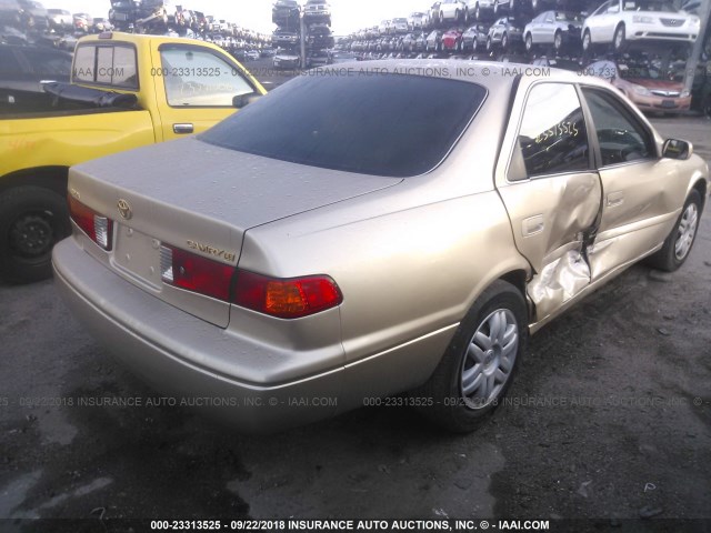 4T1BG22K81U087909 - 2001 TOYOTA CAMRY CE/LE/XLE 金色 照片 4
