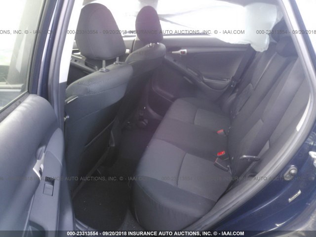 2T1KU4EE3AC472385 - 2010 TOYOTA COROLLA MATRIX  BLUE photo 8