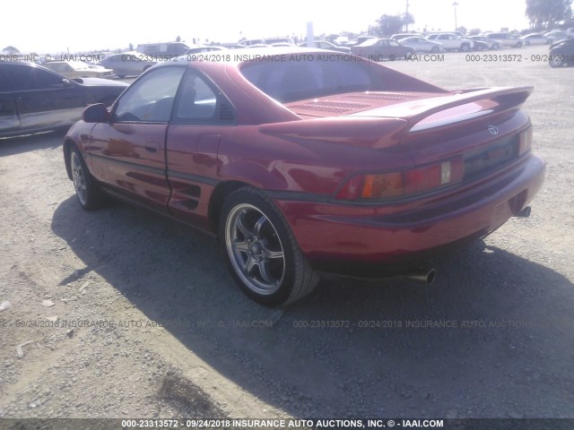 JT2SW21N9M0009307 - 1991 TOYOTA MR2 SPORT ROOF RED photo 3