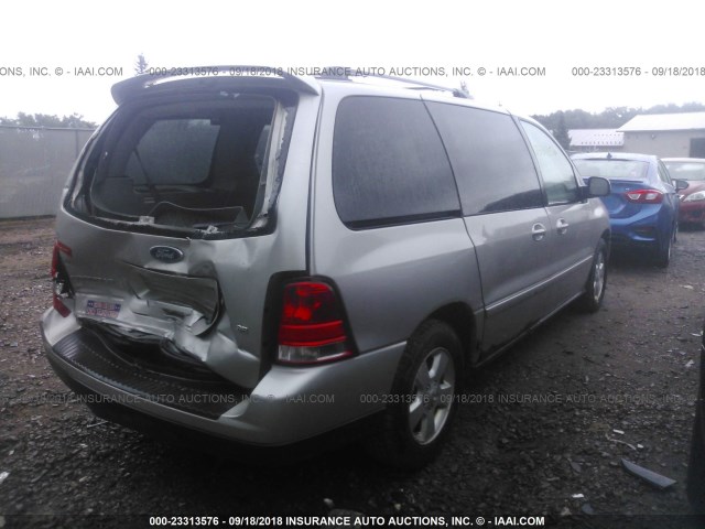 2FMZA51696BA10775 - 2006 FORD FREESTAR SE SILVER photo 4