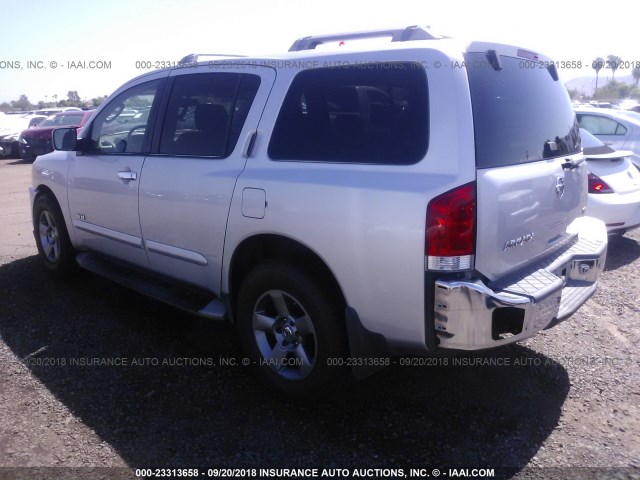 5N1AA08A15N719536 - 2005 NISSAN ARMADA SE/LE SILVER photo 3