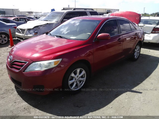 4T1BF3EKXBU634250 - 2011 TOYOTA CAMRY SE/LE/XLE 红色 照片 2