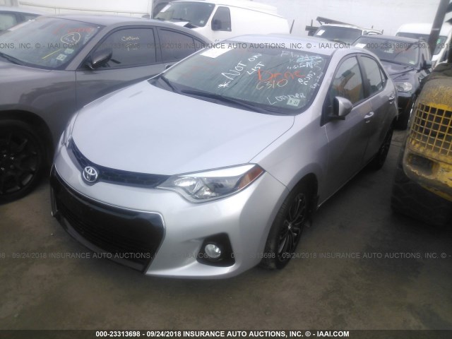 2T1BURHE8GC576310 - 2016 TOYOTA COROLLA L/LE/LE PLS/PRM/S/S PLS Արծաթագույն լուսանկար 2