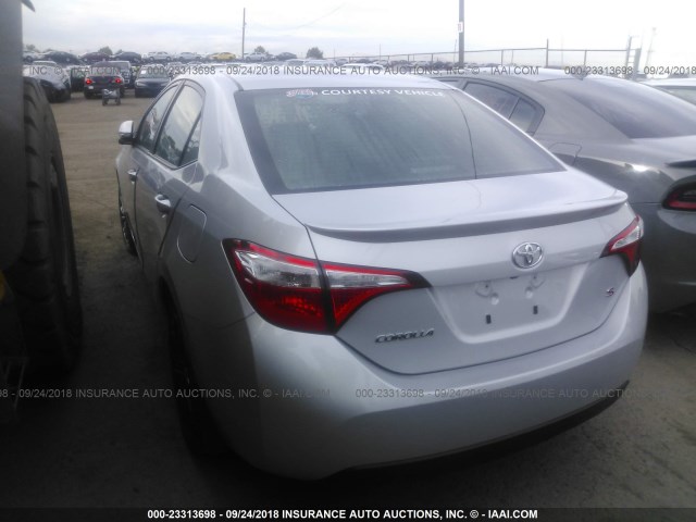 2T1BURHE8GC576310 - 2016 TOYOTA COROLLA L/LE/LE PLS/PRM/S/S PLS Արծաթագույն լուսանկար 3