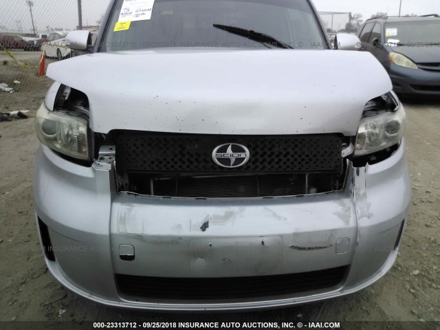 JTLKE50E481025402 - 2008 TOYOTA SCION XB Plata foto 6