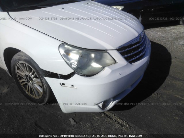 1C3LC55D29N554982 - 2009 CHRYSLER SEBRING TOURING WHITE photo 6