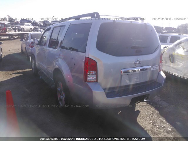 5N1AR18U78C667127 - 2008 NISSAN PATHFINDER S/LE/SE SILVER photo 3