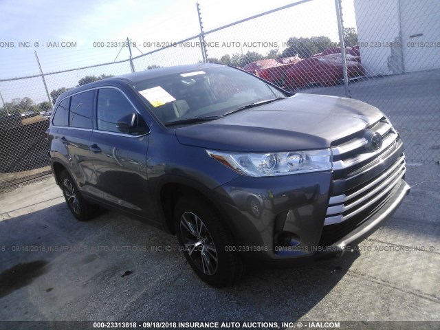 5TDZZRFH3JS242701 - 2018 TOYOTA HIGHLANDER LE/LE PLUS GRAY photo 1