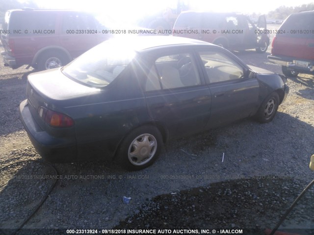 1NXBR12E1XZ183680 - 1999 TOYOTA COROLLA VE/CE/LE GREEN photo 4