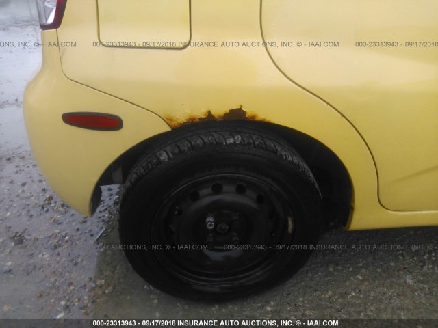 KL1TD66667B721882 - 2007 CHEVROLET AVEO LS YELLOW photo 6
