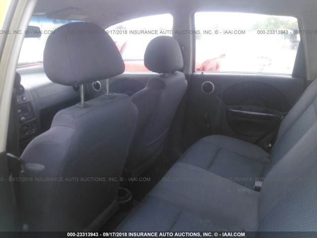 KL1TD66667B721882 - 2007 CHEVROLET AVEO LS YELLOW photo 8
