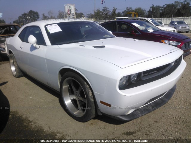 2C3CDYBT4DH594167 - 2013 DODGE CHALLENGER R/T WHITE photo 1