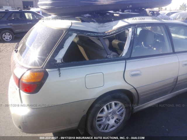 4S3BH686346627372 - 2004 SUBARU LEGACY OUTBACK LIMITED SILVER photo 6