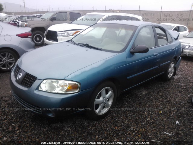 3N1AB51A24L482551 - 2004 NISSAN SENTRA 2.5S TURQUOISE photo 2