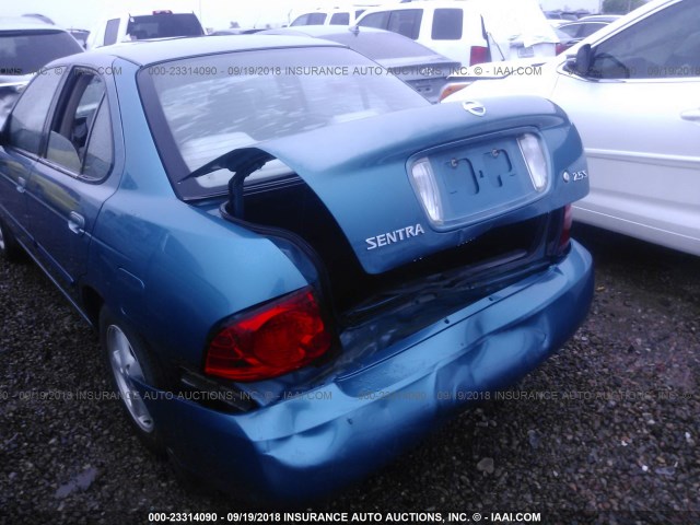 3N1AB51A24L482551 - 2004 NISSAN SENTRA 2.5S TURQUOISE photo 6