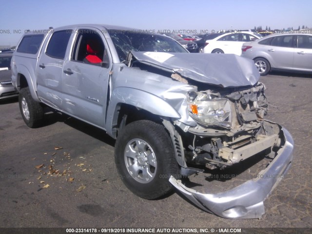 5TELU42N57Z406934 - 2007 TOYOTA TACOMA DOUBLE CAB 银色 照片 1