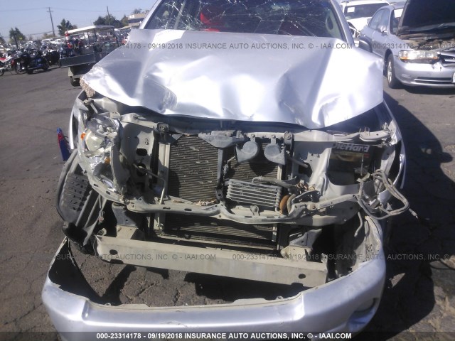 5TELU42N57Z406934 - 2007 TOYOTA TACOMA DOUBLE CAB 银色 照片 6