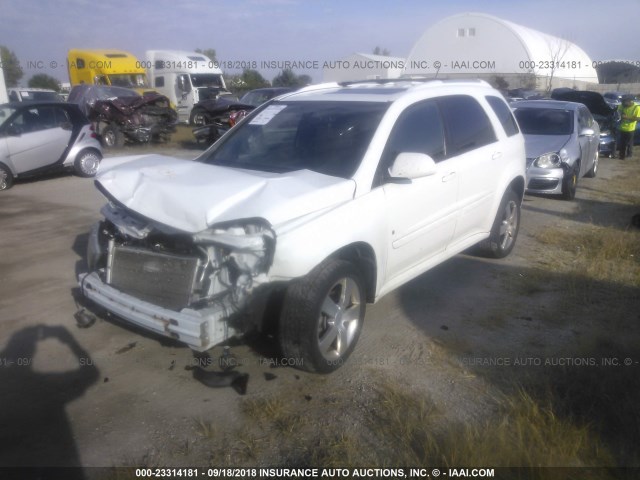 2CNDL037286329301 - 2008 CHEVROLET EQUINOX SPORT WHITE photo 2