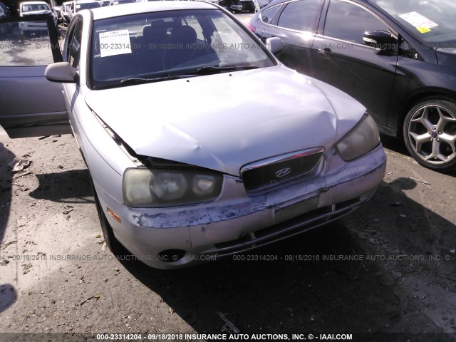 KMHDN45D21U138005 - 2001 HYUNDAI ELANTRA GLS/GT SILVER photo 6