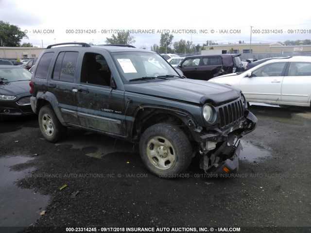 1J4GL48K63W562662 - 2003 JEEP LIBERTY SPORT/FREEDOM მწვანე ფოტო 1