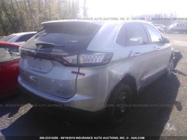 2FMTK4K89FBB21758 - 2015 FORD EDGE TITANIUM SILVER photo 4