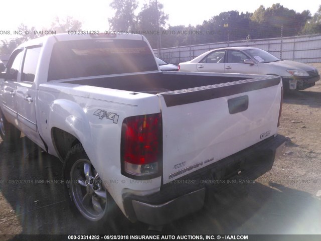 3GTEK23M39G259777 - 2009 GMC SIERRA K1500 SLE WHITE photo 3