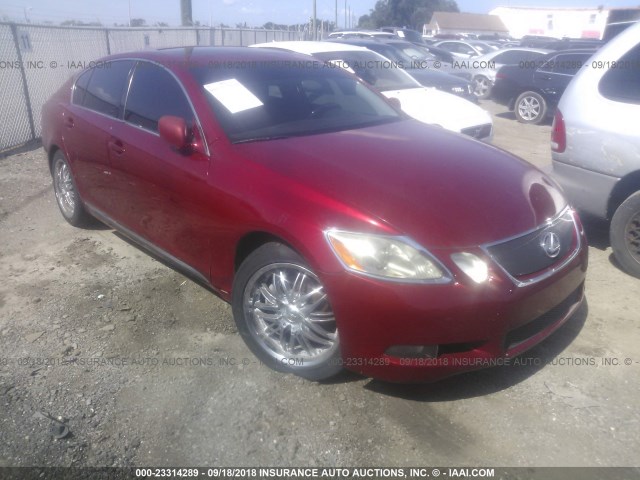 JTHBH96S265032098 - 2006 LEXUS GS GENERATION 200 300 RED photo 1