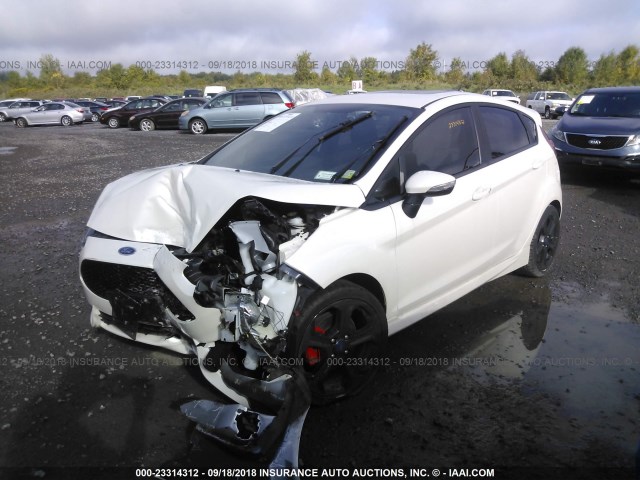 3FADP4GXXHM116778 - 2017 FORD FIESTA ST WHITE photo 2