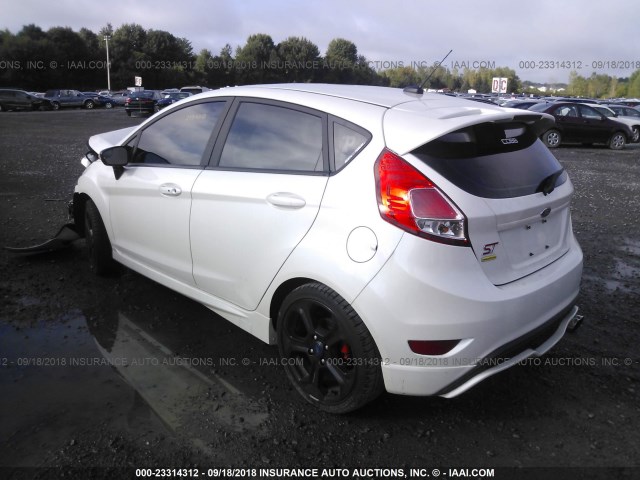 3FADP4GXXHM116778 - 2017 FORD FIESTA ST WHITE photo 3