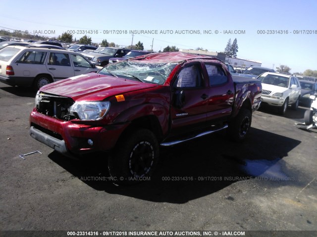 3TMLU4EN0CM082424 - 2012 TOYOTA TACOMA DOUBLE CAB 红色 照片 2