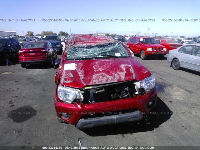 3TMLU4EN0CM082424 - 2012 TOYOTA TACOMA DOUBLE CAB 红色 照片 6