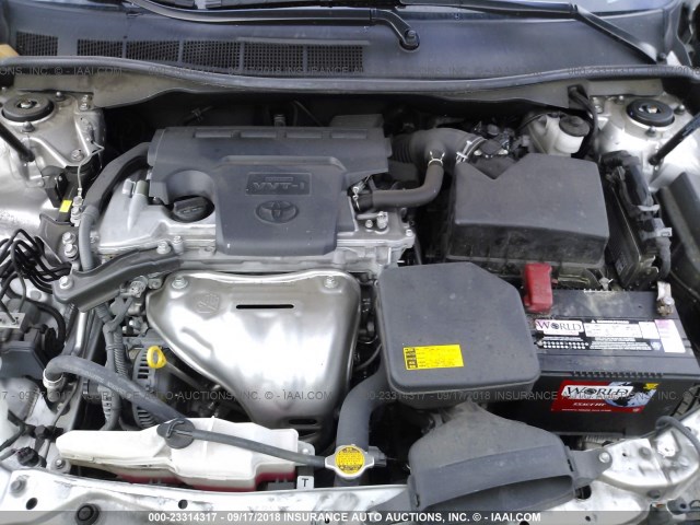 4T1BF1FK4CU086458 - 2012 TOYOTA CAMRY SE/LE/XLE 银色 照片 10