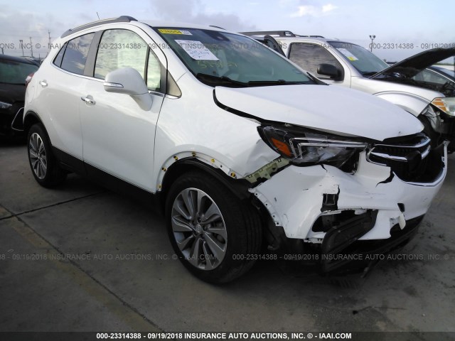 KL4CJASB6JB595659 - 2018 BUICK ENCORE PREFERRED Ақ фото 1