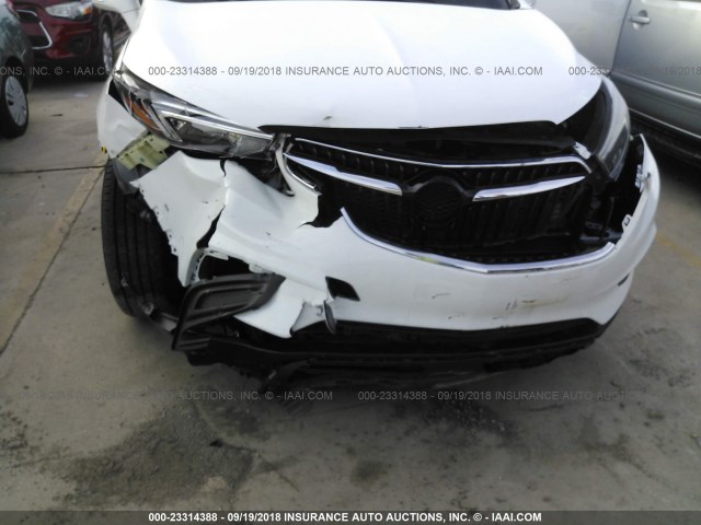 KL4CJASB6JB595659 - 2018 BUICK ENCORE PREFERRED Ақ фото 6