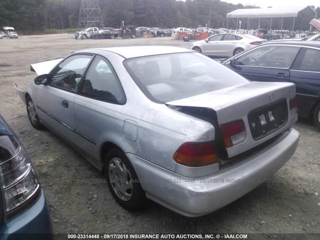 1HGEJ6126VL123640 - 1997 HONDA CIVIC DX SILVER photo 3