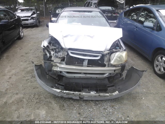 1HGEJ6126VL123640 - 1997 HONDA CIVIC DX SILVER photo 6