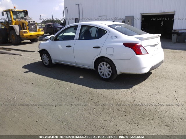 3N1CN7AP5HL837945 - 2017 NISSAN VERSA S/S PLUS/SV/SL WHITE photo 3